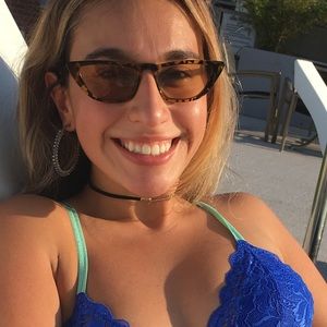 Turtle shell cat eye sunglasses